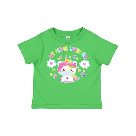 Inktastic My Sister Loves Me with Cute Rainbow Unicorn Gift Toddler Boy or Toddler Girl T-Shirt
Inktastic My Sister Loves Me with Cute Rainbow Unicorn Gift Toddler Boy or Toddler Girl T-Shirt