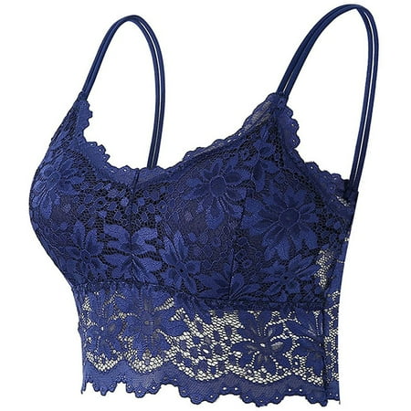 2 Pack Lace Bralette for Women Padded No Underwire Bandeau Bra with Straps for Women
2 Pack Lace Bralette for Women Padded No Underwire Bandeau Bra with Straps for Women