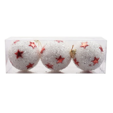 dianhelloya 3/6Pcs Christmas Balls Sequins Hanging Foam Reusable Fabric Wrapped Pendants for Festival Party
dianhelloya 3/6Pcs Christmas Balls Sequins Hanging Foam Reusable Fabric Wrapped Pendants for Festival Party