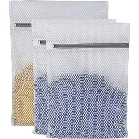3 Pcs Honeycomb Mesh Laundry Bags for Delicates with Premium Zipper 1 Large and 2 Medium Garment Washing Bags for Washing Machine Travel Storage Organize Bag for Socks Lingerie Shoes
3 Pcs Honeycomb Mesh Laundry Bags for Delicates with Premium Zipper 1 Large and 2 Medium Garment Washing Bags for Washing Machine Travel Storage Organize Bag for Socks Lingerie Shoes