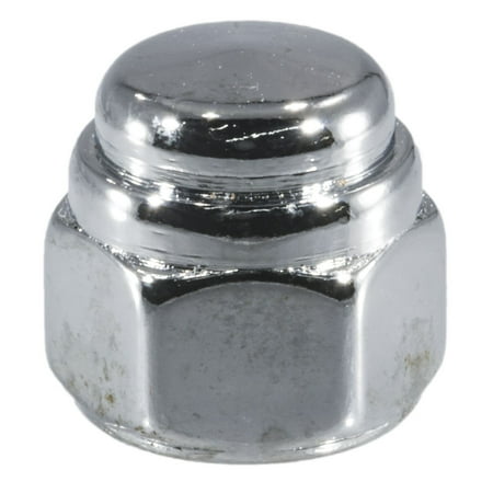 5/16 -18 Chrome Plated Steel Coarse Thread Flat Head Acorn Cap Nuts