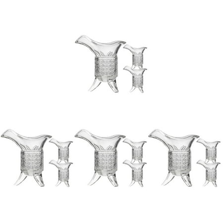 TOYMYTOY 4 Sets of Glass Liquor Cup Retro Design Wine Dispenser Whiskey Shot Glass Chinese Style Wine Cup Table Decor
TOYMYTOY 4 Sets of Glass Liquor Cup Retro Design Wine Dispenser Whiskey Shot Glass Chinese Style Wine Cup Table Decor