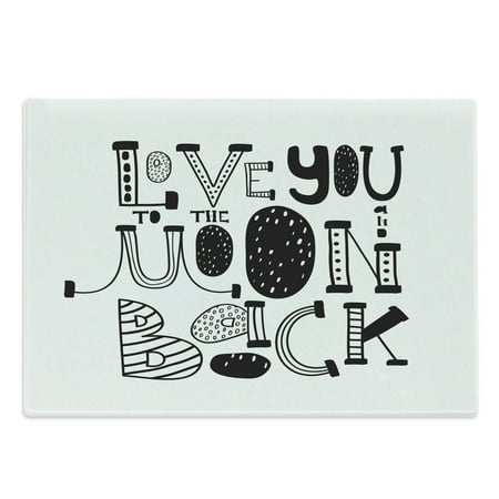 I Love You Cutting Board Modern Graphic Style Love You Moon and Back Romantic Creative Valentines Day Decorative Tempered Glass Cutting and Serving Board Large Size Black White by Ambesonne
I Love You Cutting Board Modern Graphic Style Love You Moon and Back Romantic Creative Valentines Day Decorative Tempered Glass Cutting and Serving Board Large Size Black White by Ambesonne
