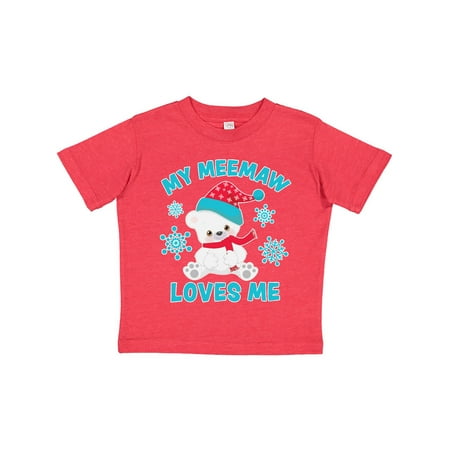 Inktastic Polar Bear My Meemaw Loves Me in Santa Hat with Snowflakes Gift Toddler Boy or Toddler Girl T-Shirt
Inktastic Polar Bear My Meemaw Loves Me in Santa Hat with Snowflakes Gift Toddler Boy or Toddler Girl T-Shirt
