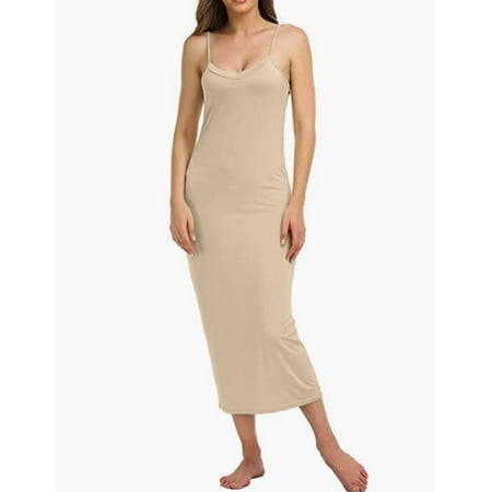 MIARHB Women s V-Neck Solid Color Thin Strap Suspender Nightdress Mid-Length Dress Complexion L 95% Polyester 5% Spandex
MIARHB Women s V-Neck Solid Color Thin Strap Suspender Nightdress Mid-Length Dress Complexion L 95% Polyester 5% Spandex