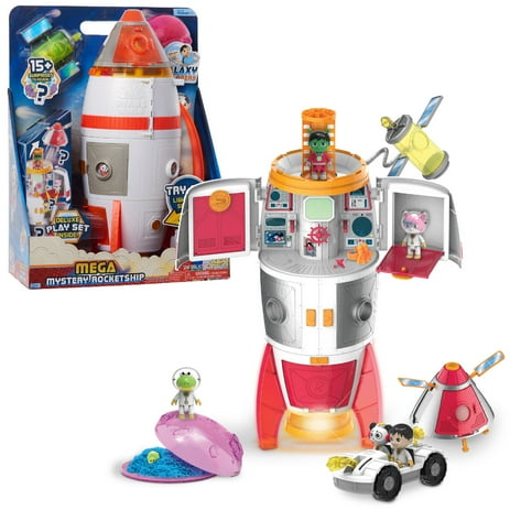 Ryan’s World Galaxy Explorers 22-Inch Mega Mystery Rocketship with Lights and Sounds, Includes 15+ Surprises