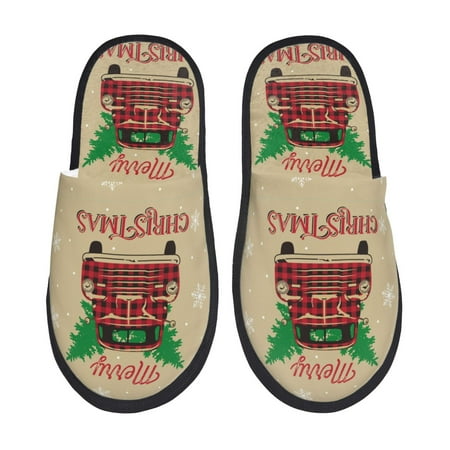 Tideii Christmas Vintage Red Truck for Home Indoor Cotton Slippers Autumn and Winter EVA Plush Slippers Household Supplies Unisex-Medium
Tideii Christmas Vintage Red Truck for Home Indoor Cotton Slippers Autumn and Winter EVA Plush Slippers Household Supplies Unisex-Medium
