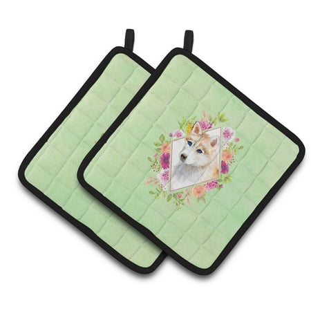 Carolines Treasures CK4308PTHD Red Siberian Husky Green Flowers Pair of Pot Holders 7.5HX7.5W multicolor
Carolines Treasures CK4308PTHD Red Siberian Husky Green Flowers Pair of Pot Holders 7.5HX7.5W multicolor