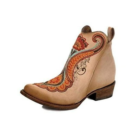 Corral Womens 1.5 Inches Embroidery Stitching Leather Ankle Boot 8 - Natural
Corral Womens 1.5 Inches Embroidery Stitching Leather Ankle Boot 8 - Natural