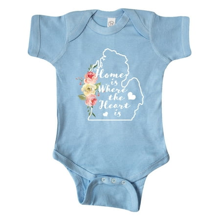Inktastic Michigan Home is Where the Heart is with Watercolor Floral Gift Baby Boy or Baby Girl Bodysuit
Inktastic Michigan Home is Where the Heart is with Watercolor Floral Gift Baby Boy or Baby Girl Bodysuit