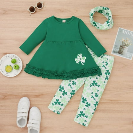 Cathalem Baby Out Fit Toddler Baby Girls Soft Suit St.Patrick s Day Ruffles Tops Heart Printed Flare Pants Welcome Home Baby Girl Green 18-24 Months
Cathalem Baby Out Fit Toddler Baby Girls Soft Suit St.Patrick s Day Ruffles Tops Heart Printed Flare Pants Welcome Home Baby Girl Green 18-24 Months