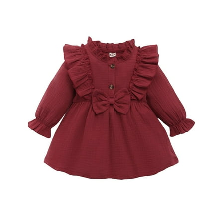 Newborn Baby Girls Long Sleeve Pageant Dress Party Princess Tutu Ruffle Dress Outfits 0-18M
Newborn Baby Girls Long Sleeve Pageant Dress Party Princess Tutu Ruffle Dress Outfits 0-18M