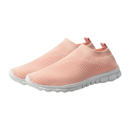 BESTONZON 1 Pair Four Seasons Sports Shoes Hollow-out Fly Knitting Mesh Shoes Female Shoes