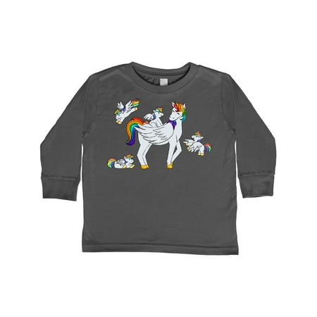 Inktastic Cute Unicorn Family Gift Toddler Boy or Toddler Girl Long Sleeve T-Shirt