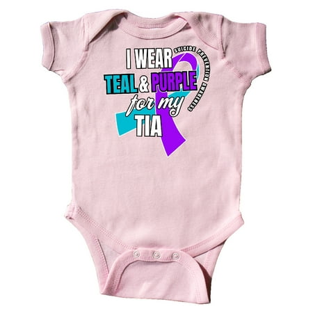 Inktastic Suicide Prevention I Wear Teal and Purple for My Tia Gift Baby Boy or Baby Girl Bodysuit
Inktastic Suicide Prevention I Wear Teal and Purple for My Tia Gift Baby Boy or Baby Girl Bodysuit