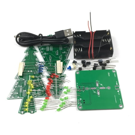 dianhelloya 1 Set DIY Christmas Tree Flash Safe Self-assembly Funny Beautiful Decorative Wood Electronics Soldering Colorful 3D Xmas Tree for Gift
dianhelloya 1 Set DIY Christmas Tree Flash Safe Self-assembly Funny Beautiful Decorative Wood Electronics Soldering Colorful 3D Xmas Tree for Gift