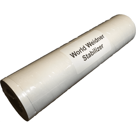 World Weidner Peel N Stick Self-Adhesive Sticky Tear Away Machine Embroidery Stabilizer Backing Medium Weight 8" x 10yd Roll