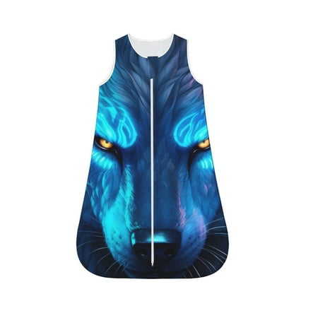 Honeii Futuristic Blue Light Wolf Print Unisex Babies Sleepbag Wearable Blanket Baby Sleeveless Sleeping Bag-Small
Honeii Futuristic Blue Light Wolf Print Unisex Babies Sleepbag Wearable Blanket Baby Sleeveless Sleeping Bag-Small