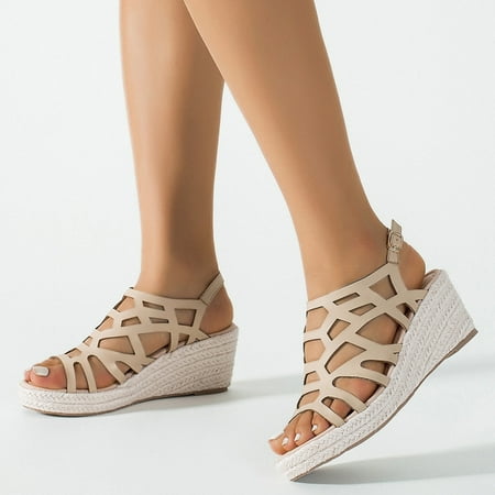 bvgfsahne Women Sandals Fashion Summer New Pattern Irregular Shaped Open Toe Thick Sole Wedge Comfortable Non Slip Large Size Shoes
bvgfsahne Women Sandals Fashion Summer New Pattern Irregular Shaped Open Toe Thick Sole Wedge Comfortable Non Slip Large Size Shoes