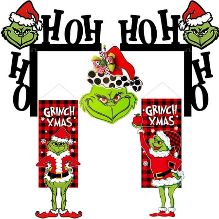 5PCS Christmas Gr1nch Pendants Green Monster Hanging Banner French Window Hanging Flag Xmas Thief Decor For Home Creative Green Monster Christmas Door Corner Decoration
5PCS Christmas Gr1nch Pendants Green Monster Hanging Banner French Window Hanging Flag Xmas Thief Decor For Home Creative Green Monster Christmas Door Corner Decoration