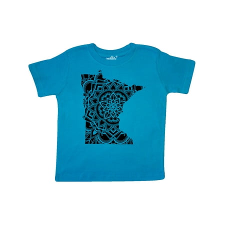 Inktastic Minnesota Silhouette Mandala Gift Toddler Boy or Toddler Girl T-Shirt