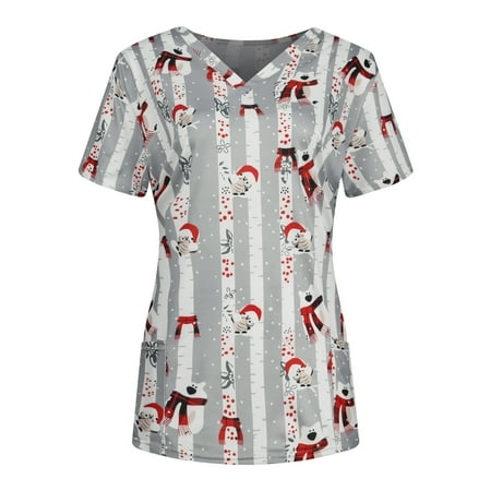 Women Scrub_Top Working Uniform Blouse Short Sleeve V-Neck Workwear T-Shirt with Pocket Comfy Tops XXL
Women Scrub_Top Working Uniform Blouse Short Sleeve V-Neck Workwear T-Shirt with Pocket Comfy Tops XXL