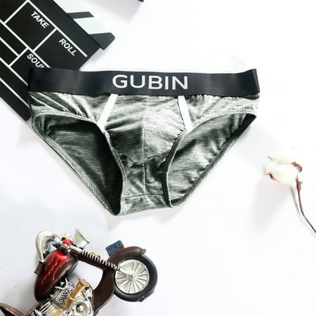 Mens Breathable Soft Underwear Low-Rise Briefs Trunks Underpants 95% Cotton