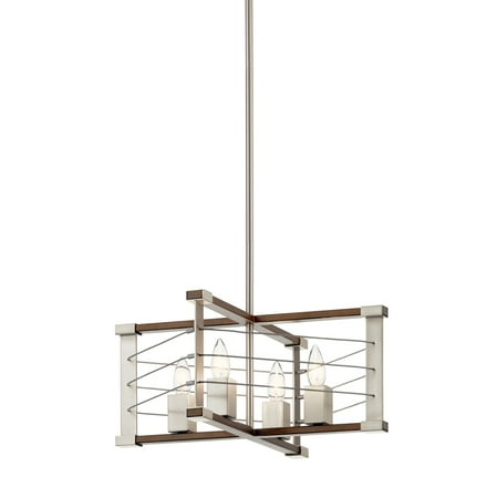 Kichler 44253 Lente 4 Light 14 Wide Taper Candle Wood Single Pendant - Nickel
Kichler 44253 Lente 4 Light 14 Wide Taper Candle Wood Single Pendant - Nickel