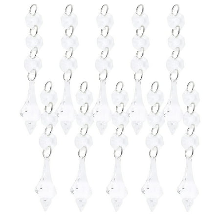 10pcs Replacement Clear Chandelier Icicle Crystal Prisms Crystal Bead for Lamp Decoration - transparent white
10pcs Replacement Clear Chandelier Icicle Crystal Prisms Crystal Bead for Lamp Decoration - transparent white