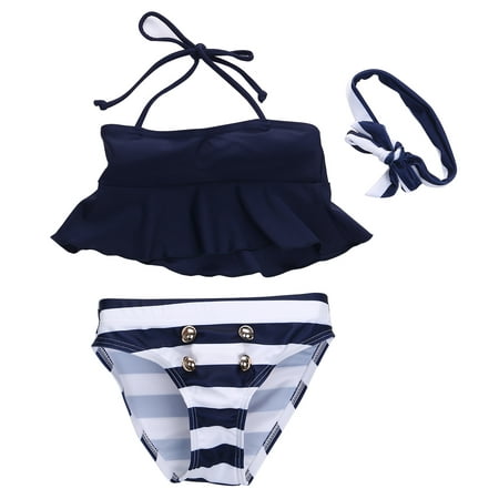 COUTEXYI Kids Baby Girls Bikini Suit Navy Tops Striped Swimsuit Swimwear Bathing Clothes 
COUTEXYI Kids Baby Girls Bikini Suit Navy Tops Striped Swimsuit Swimwear Bathing Clothes