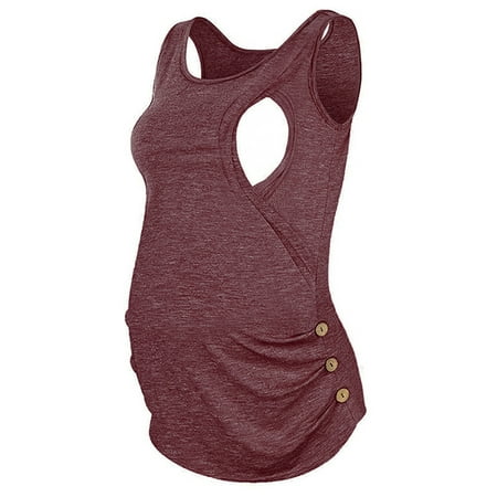 Yolossia Pregnant Womens Summer Tank Tops Sleeveless Maternity Breastfeeding Nursing Blouse T Shirt
Yolossia Pregnant Womens Summer Tank Tops Sleeveless Maternity Breastfeeding Nursing Blouse T Shirt
