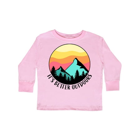 Inktastic It s Better Outdoors Mountains at Sunset Gift Toddler Boy or Toddler Girl Long Sleeve T-Shirt
Inktastic It s Better Outdoors Mountains at Sunset Gift Toddler Boy or Toddler Girl Long Sleeve T-Shirt