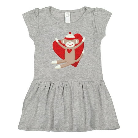 Inktastic Hug Sock Monkey Gift Toddler Girl Dress