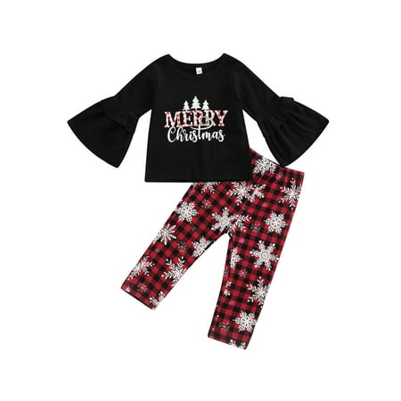 Ma&Baby Infant Baby Girls Christmas Printing Pants Suit Flared Sleeves Pullover and Elastic Waist Trousers
Ma&Baby Infant Baby Girls Christmas Printing Pants Suit Flared Sleeves Pullover and Elastic Waist Trousers