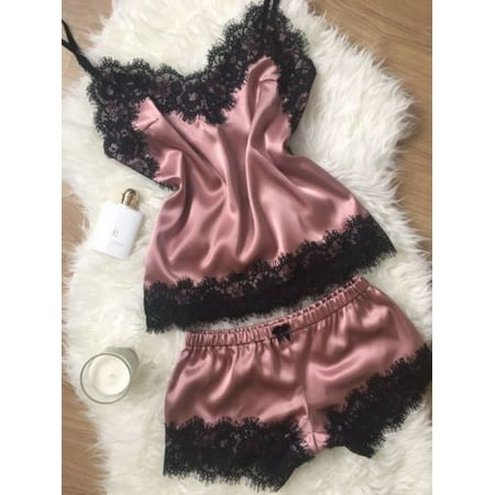 Seyurigaoka Women Sexy Lace Sleepwear Cami Top Shorts Pajama Set Babydoll Exotic Lingerie Homewear
Seyurigaoka Women Sexy Lace Sleepwear Cami Top Shorts Pajama Set Babydoll Exotic Lingerie Homewear