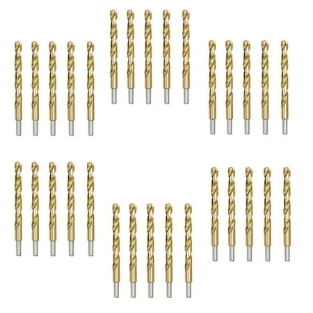 30pcs 1/2 HSS Jobber Length with 3/8 Reduced Shank Drill Bit Titanium Coated for Metal Plastic Wood
30pcs 1/2 HSS Jobber Length with 3/8 Reduced Shank Drill Bit Titanium Coated for Metal Plastic Wood