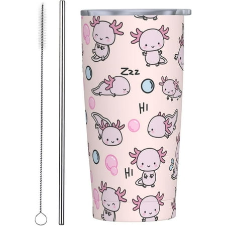 Stainless Steel Insulated Coffee Cup Cute Axolotls Tumbler With Lid and Straw 20 Oz Travel Coffee Cups Reusable Food Grade Vacuum Water Glasses Thermal Mug Gifts for Women Men
Stainless Steel Insulated Coffee Cup Cute Axolotls Tumbler With Lid and Straw 20 Oz Travel Coffee Cups Reusable Food Grade Vacuum Water Glasses Thermal Mug Gifts for Women Men