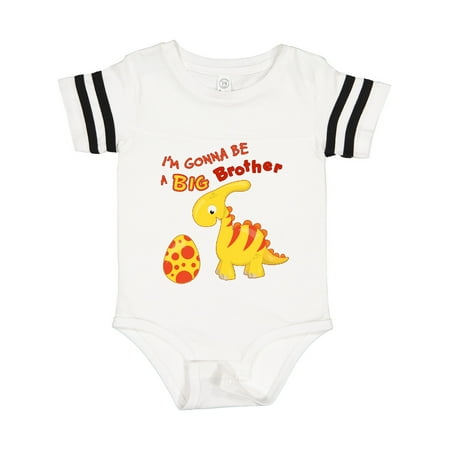 Inktastic I m Gonna Be a Big Brother-dino Gift Baby Boy Bodysuit