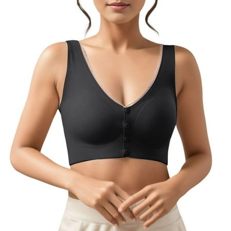 CAICJ98 Lingerie for Women Women s Comfortable Front Button No Steel Rings Gathering Collar Middle Aged and Womens Bras No (Black 2XL)
CAICJ98 Lingerie for Women Women s Comfortable Front Button No Steel Rings Gathering Collar Middle Aged and Womens Bras No (Black 2XL)