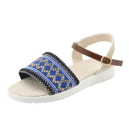 PEASKJP Womens Sandals Women s Flat Sandals with Rhinestone Open Toe Elastic Slip On Slingback Comfort Casual Walking Sandals (Blue 7)
PEASKJP Womens Sandals Women s Flat Sandals with Rhinestone Open Toe Elastic Slip On Slingback Comfort Casual Walking Sandals (Blue 7)