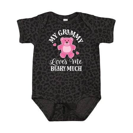 Inktastic Grammy Loves Me Girls Bear Gift Baby Girl Bodysuit
