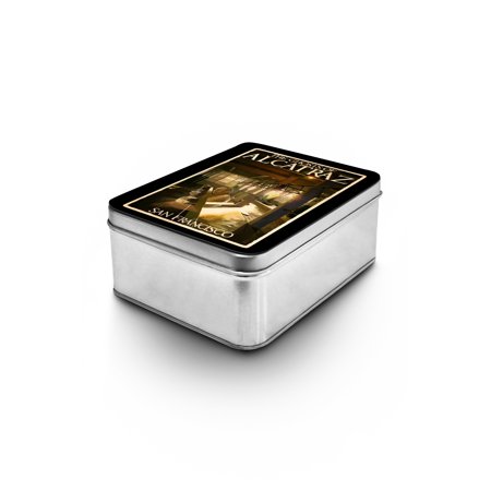 The Ghosts of Alcatraz Island - San Francisco, CA - Lantern Press Poster (Keepsake Tin)