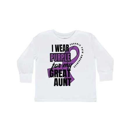 Inktastic Chronic Pain I Wear Purple For My Great Aunt Gift Toddler Boy or Toddler Girl Long Sleeve T-Shirt
Inktastic Chronic Pain I Wear Purple For My Great Aunt Gift Toddler Boy or Toddler Girl Long Sleeve T-Shirt