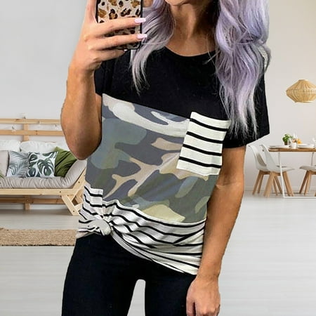 Taluosi T-shirt Short Sleeve Breathable Cotton O Neck Leopard Patchwork T Shirts for Women
Taluosi T-shirt Short Sleeve Breathable Cotton O Neck Leopard Patchwork T Shirts for Women