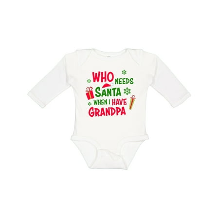 Inktastic Who Needs Santa when I Have Grandpa Gift Baby Boy or Baby Girl Long Sleeve Bodysuit
Inktastic Who Needs Santa when I Have Grandpa Gift Baby Boy or Baby Girl Long Sleeve Bodysuit