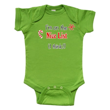 Inktastic I m on the Nice List (I think!) with Candy Cane Gift Baby Boy or Baby Girl Bodysuit
Inktastic I m on the Nice List (I think!) with Candy Cane Gift Baby Boy or Baby Girl Bodysuit