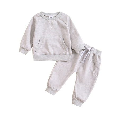 Rovga Toddler Boys Long Sleeve Solid Color Tops And Pants Child Kids 2PCS Set Child Outfits Kids Fall Spring Clothes Stylish Dailywear
Rovga Toddler Boys Long Sleeve Solid Color Tops And Pants Child Kids 2PCS Set Child Outfits Kids Fall Spring Clothes Stylish Dailywear