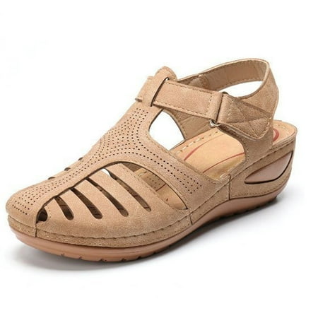 Feiboyy Thick Sole Sandals For Women Soft Leather Closed Toe Vintage Anti Slip Sandals Thick Sole Premium Shoes Hollow Sandals
Feiboyy Thick Sole Sandals For Women Soft Leather Closed Toe Vintage Anti Slip Sandals Thick Sole Premium Shoes Hollow Sandals
