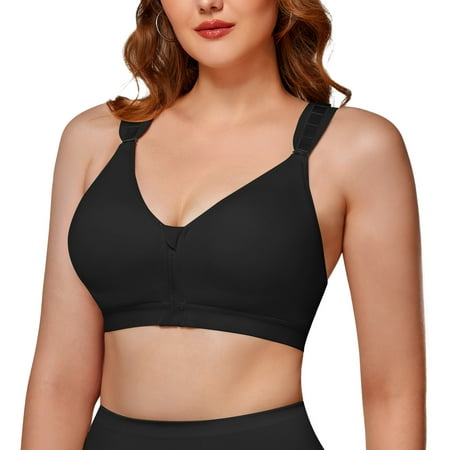 Junlan Post Surgical Bra With Front Closure Zip Hooks for Women Sports Bras Racerback Support Wirefree Adjustable Straps(Black S)
Junlan Post Surgical Bra With Front Closure Zip Hooks for Women Sports Bras Racerback Support Wirefree Adjustable Straps(Black S)