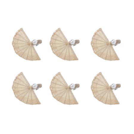 6Pcs Rattan Simulation Napkin Buckle Western Restaurant Napkin Ring Table Setting Home Party Wedding Decoration (Pearl)
6Pcs Rattan Simulation Napkin Buckle Western Restaurant Napkin Ring Table Setting Home Party Wedding Decoration (Pearl)